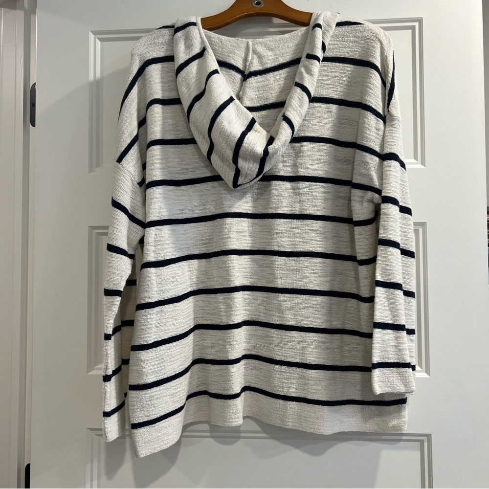 J. Jill Striped Hooded Sweater - Picture 4 of 4